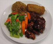 General Tso's Chicken & Mixed Vegetables